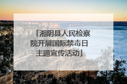 湘阴县人民检察院开展国际禁毒日主题宣传活动