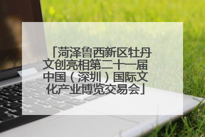 菏泽鲁西新区牡丹文创亮相第二十一届中国（深圳）国际文化产业博览交易会