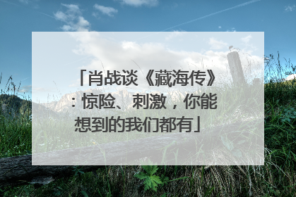 肖战谈《藏海传》：惊险、刺激，你能想到的我们都有