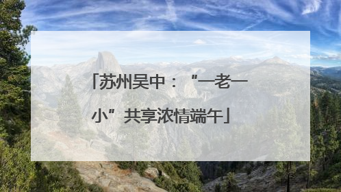 苏州吴中：“一老一小”共享浓情端午