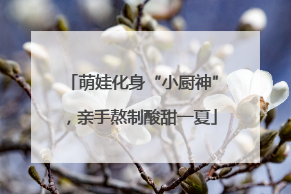 萌娃化身“小厨神”，亲手熬制酸甜一夏