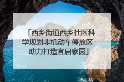 西乡街道西乡社区科学规划非机动车停放区 助力打造宜居家园