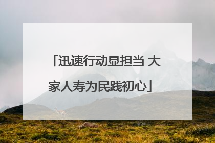 迅速行动显担当 大家人寿为民践初心