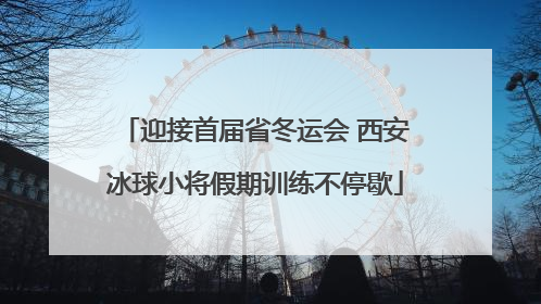迎接首届省冬运会 西安冰球小将假期训练不停歇