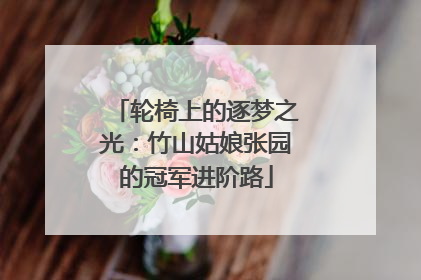 轮椅上的逐梦之光：竹山姑娘张园的冠军进阶路