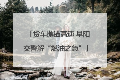 货车抛锚高速 阜阳交警解“燃油之急”