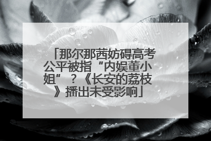 那尔那茜妨碍高考公平被指“内娱董小姐”？《长安的荔枝》播出未受影响