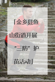 金乡县鱼山街道开展“三防”护苗活动