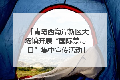 青岛西海岸新区大场镇开展“国际禁毒日”集中宣传活动