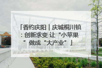 香约庆阳｜庆城桐川镇：创新求变 让“小苹果”做成“大产业”