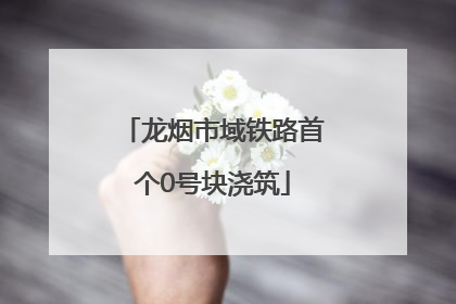 龙烟市域铁路首个0号块浇筑
