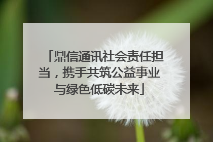 鼎信通讯社会责任担当，携手共筑公益事业与绿色低碳未来