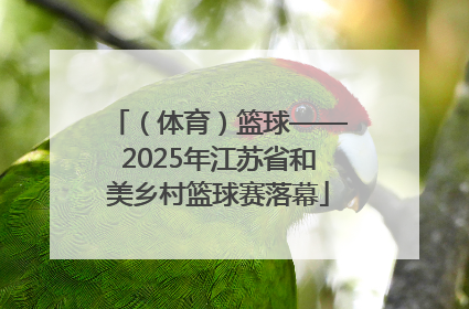 （体育）篮球——2025年江苏省和美乡村篮球赛落幕