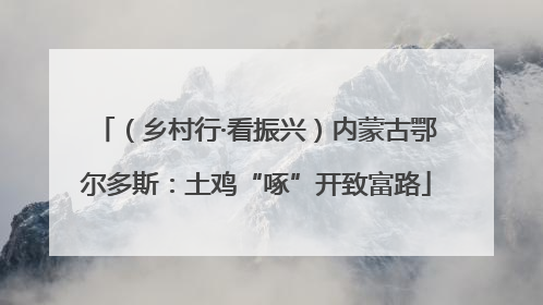 （乡村行·看振兴）内蒙古鄂尔多斯：土鸡“啄”开致富路