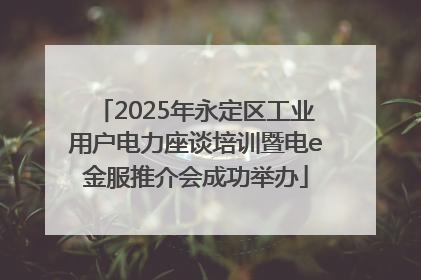 2025年永定区工业用户电力座谈培训暨电e金服推介会成功举办
