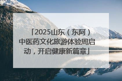 2025山东（东阿）中医药文化旅游体验周启动，开启健康新篇章