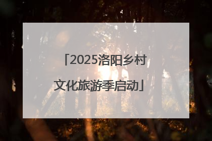 2025洛阳乡村文化旅游季启动